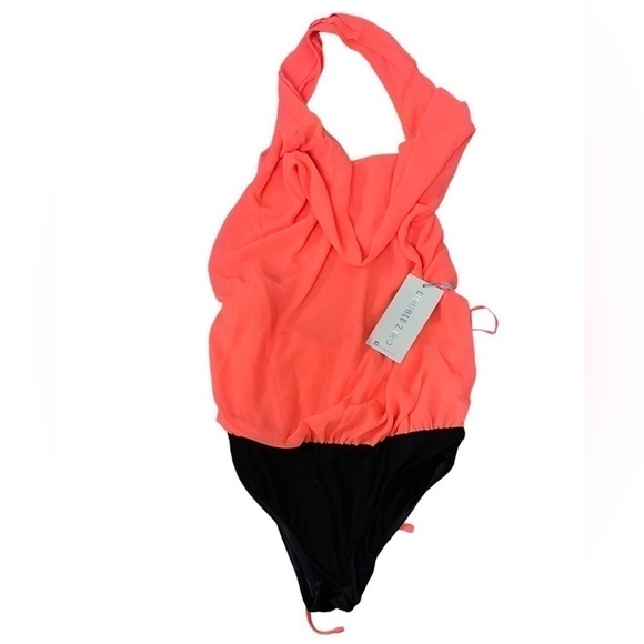 DOUBLE Zero Neon Waterfall Backless One Piece Top - Picture 6 of 10